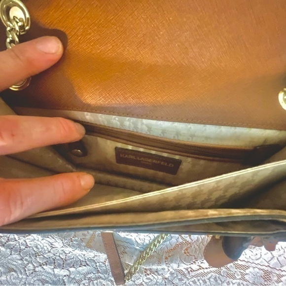 Karl Lagerfeld  Flower & Butterfly Crossbody Bag Certified Authentic 🔥EUC🔥 - Picture 7 of 16